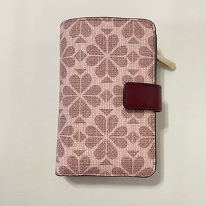 Kate Spade Flower Canvas Compact Wallet